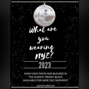 New Years Eve, 2023!! Black is always in Trend!!